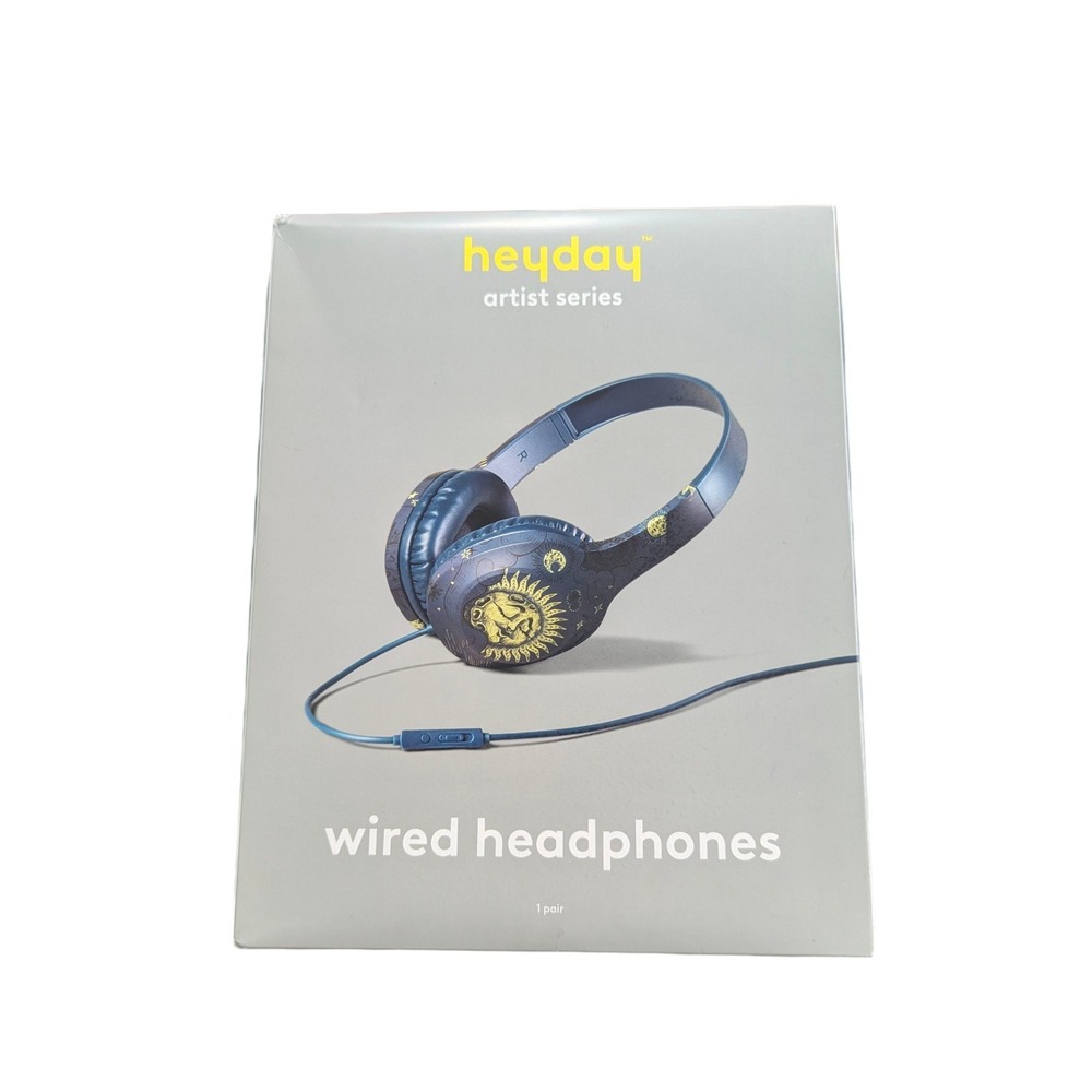 Z2-N heyday Wired On-Ear Padded Headphones Built In Microphone 4ft cable - Chiny